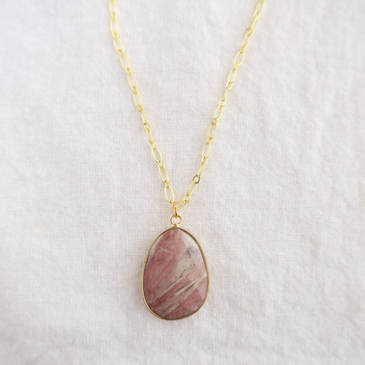 Collier Velours rosé ~ Création unique
