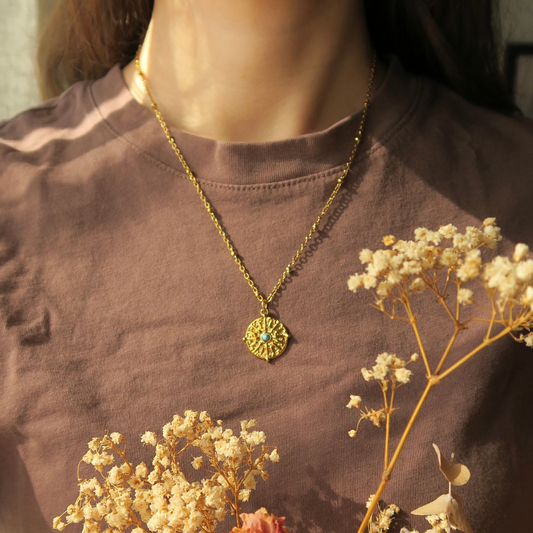 Collier Soleil sacré ~ Création unique