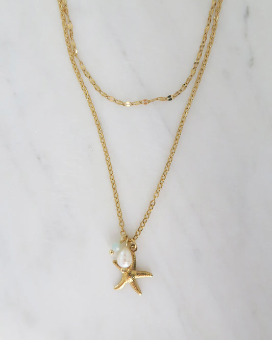 Collier Trésor de la mer ~ Dorée