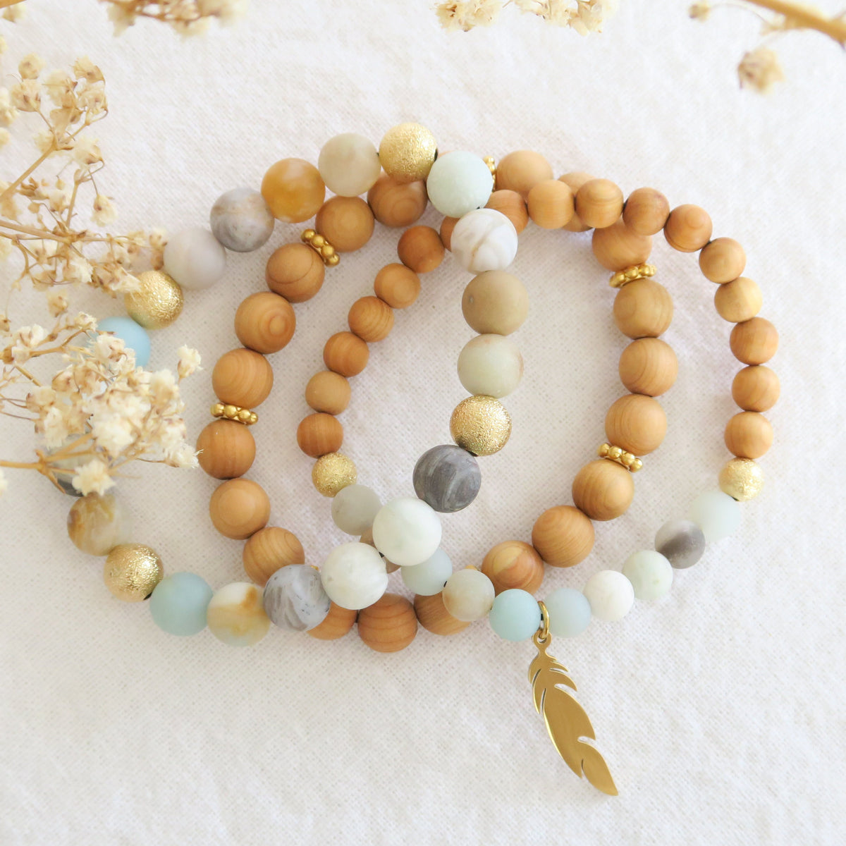 Ensemble de bracelets Amazonite