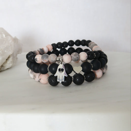 Ensemble de bracelets Douce noirceur