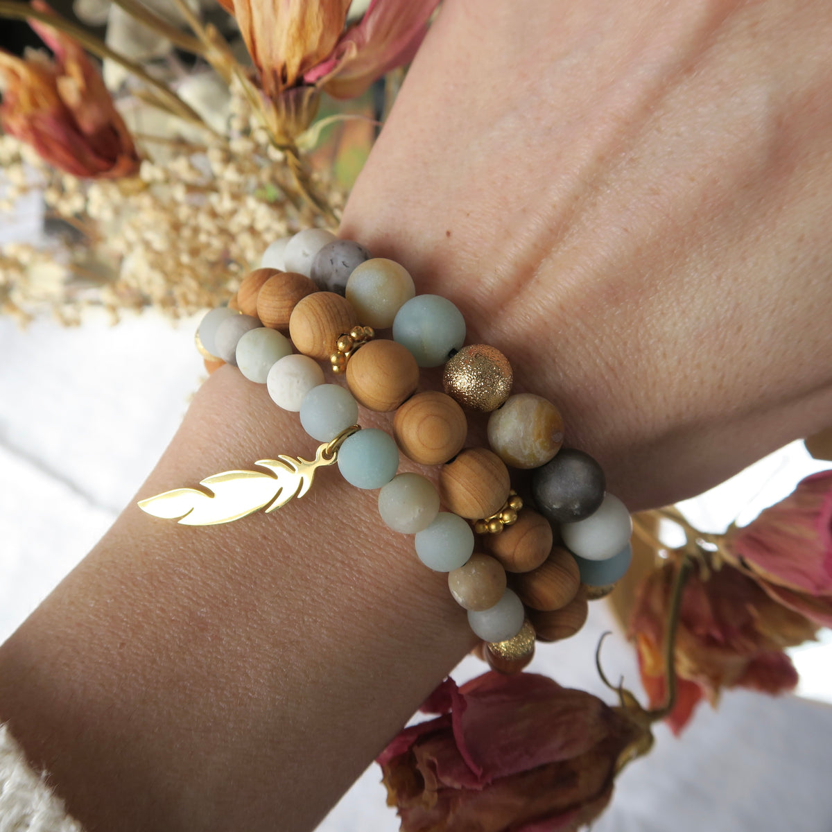 Ensemble de bracelets Amazonite