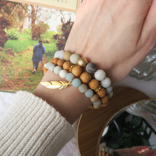 Ensemble de bracelets Amazonite