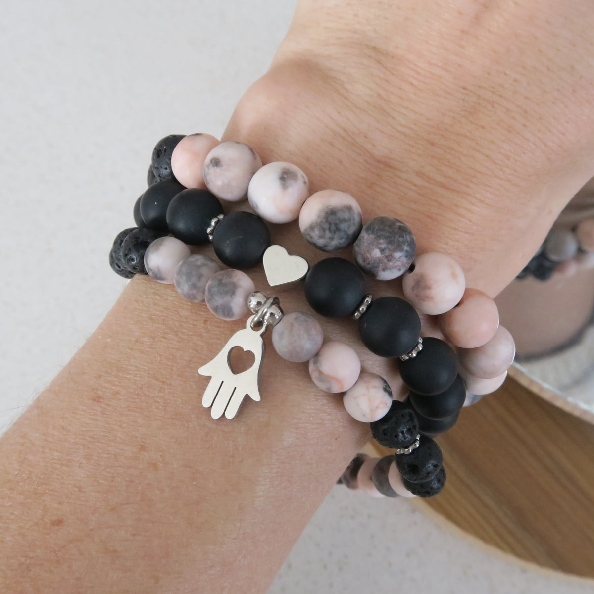 Ensemble de bracelets Douce noirceur