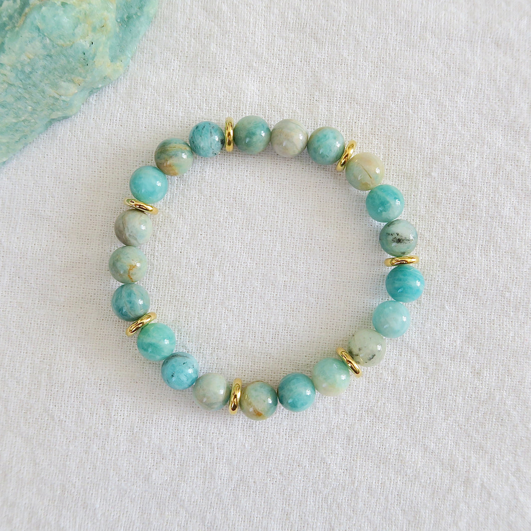 Bracelet Lagune dorée ~ Création unique