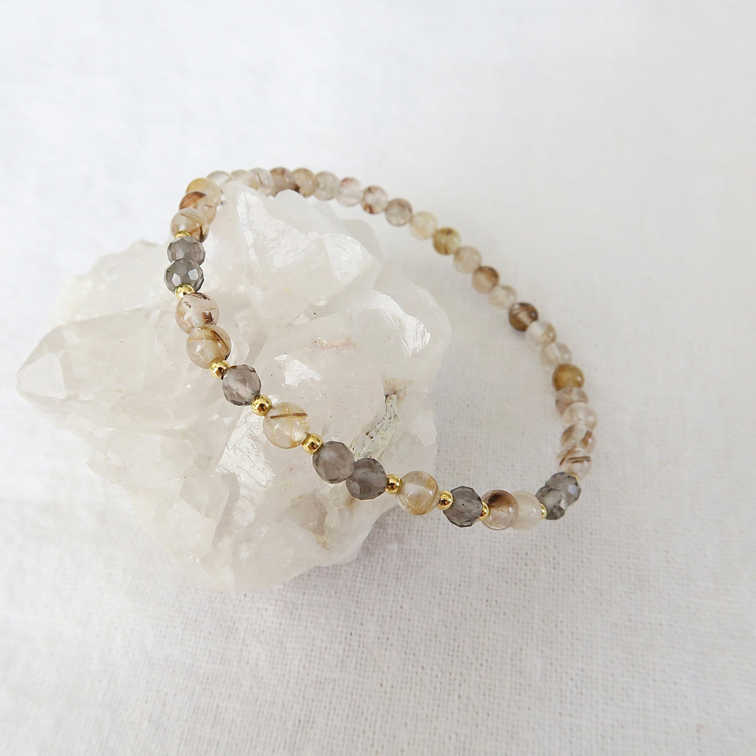 Bracelet Équilibre doré ~ Création unique