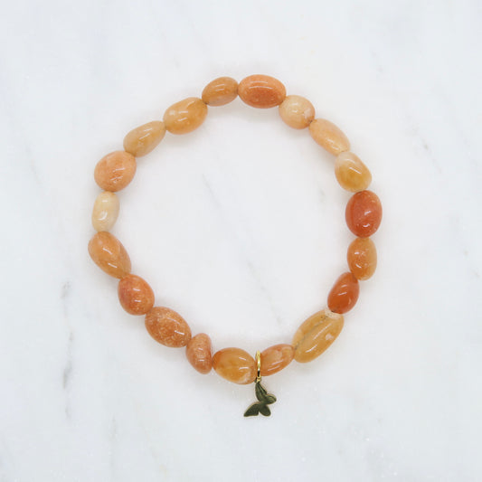 Bracelet Légèreté - Aventurine pêche