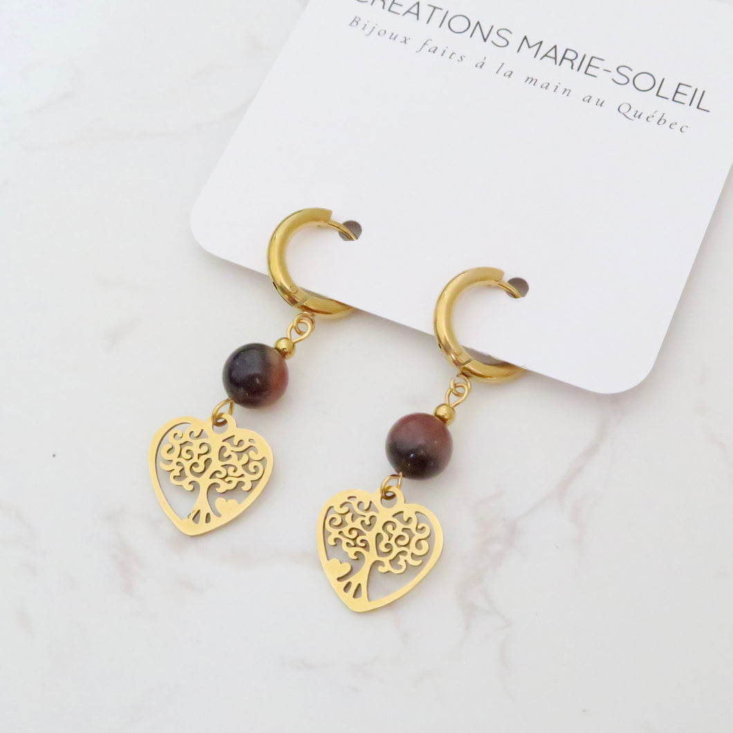 Boucles d'oreilles Lueur automnale