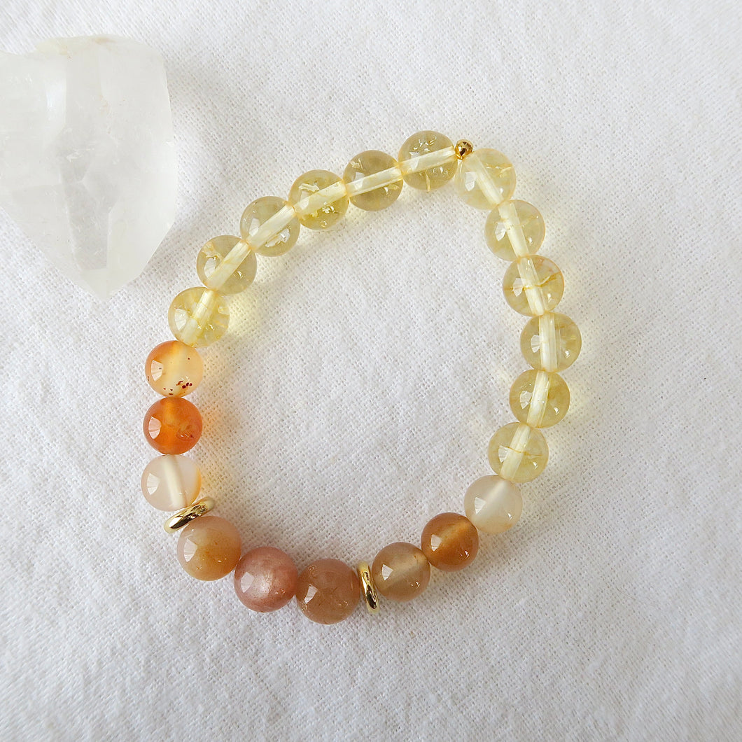 Positive heart bracelet