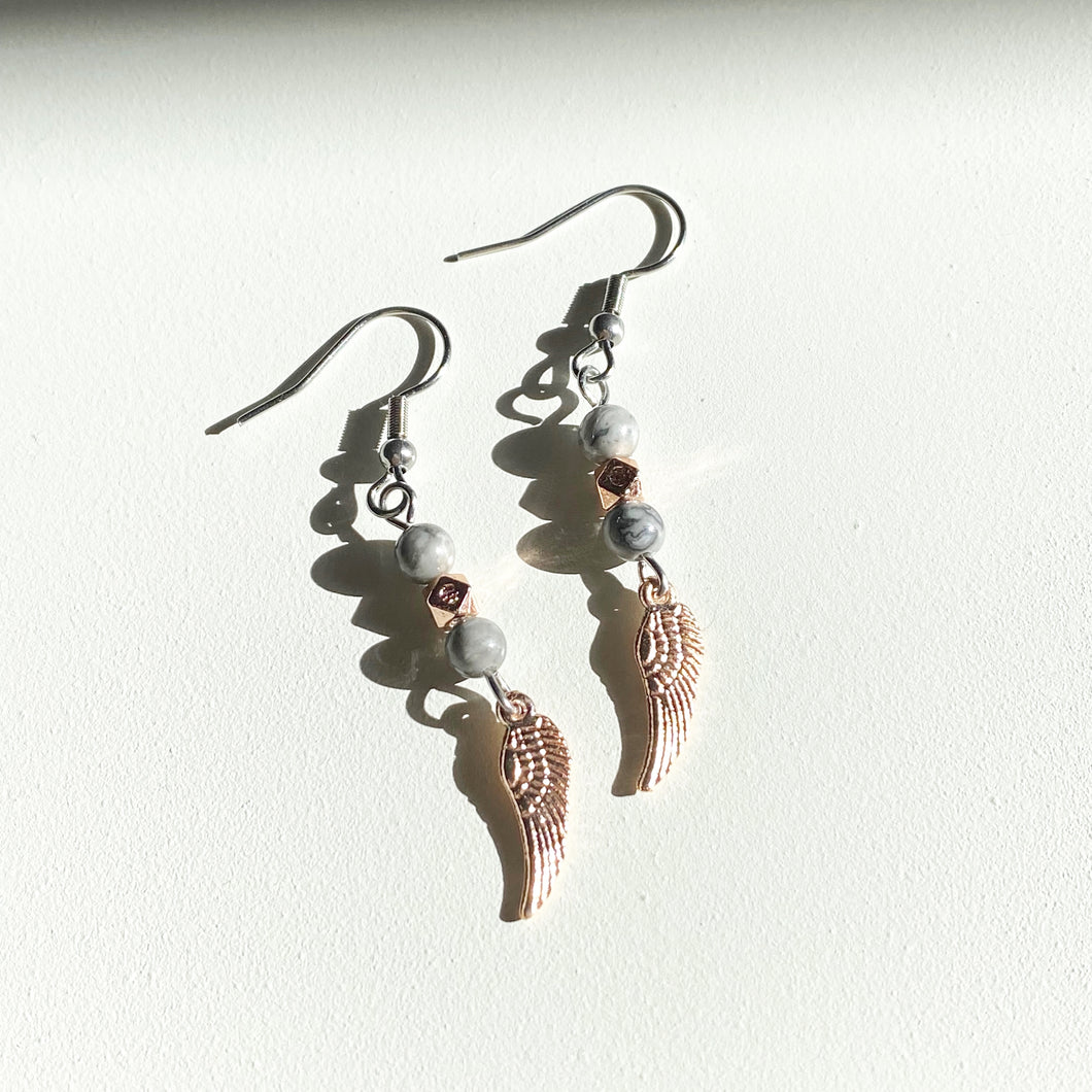Guardian Angel earrings - Perseverance