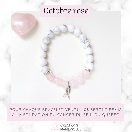 Bracelet Octobre rose