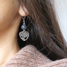 Load image into Gallery viewer, Soft darkness earrings
